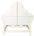 ACME Ragenardus Queen Bed - 27010Q - Beige Linen & Antique White