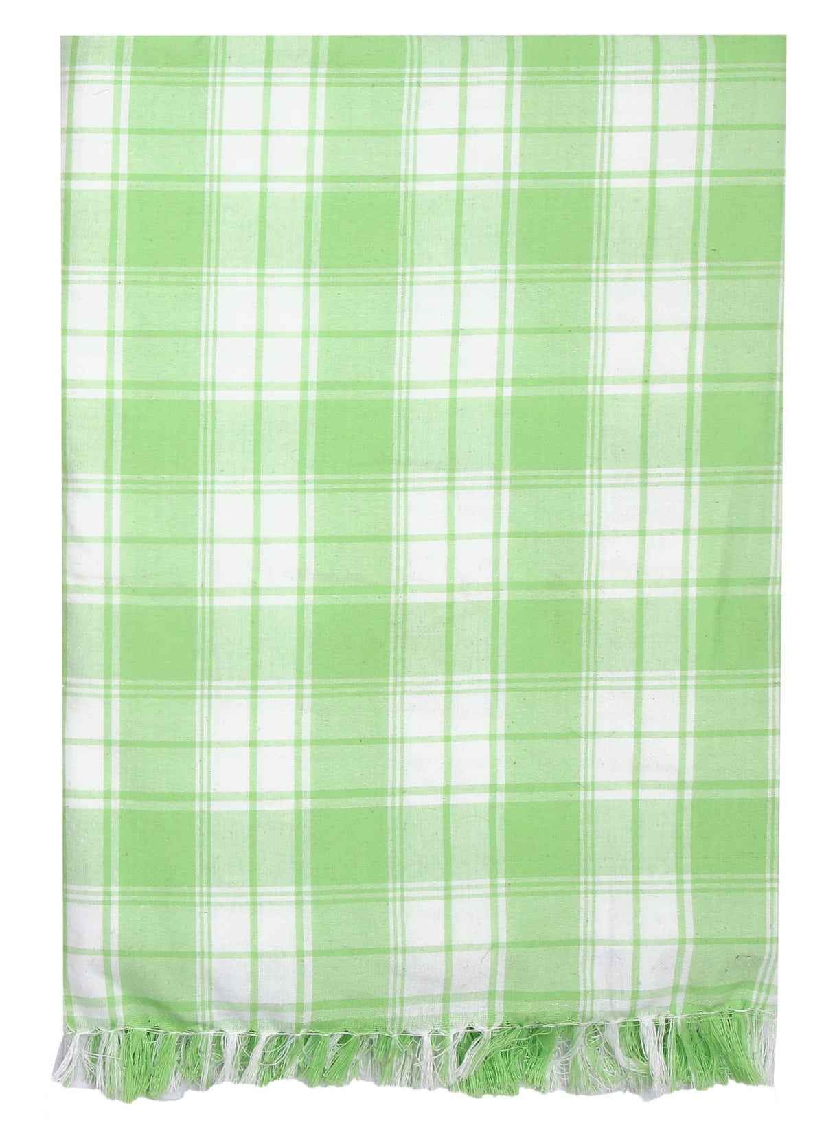 SAAGAR TEX ST Cotton Single Bed Blanket (60x90)  Green Solapur Chaddar | Winter & AC Blanket | Lightweight Summer Single Blan