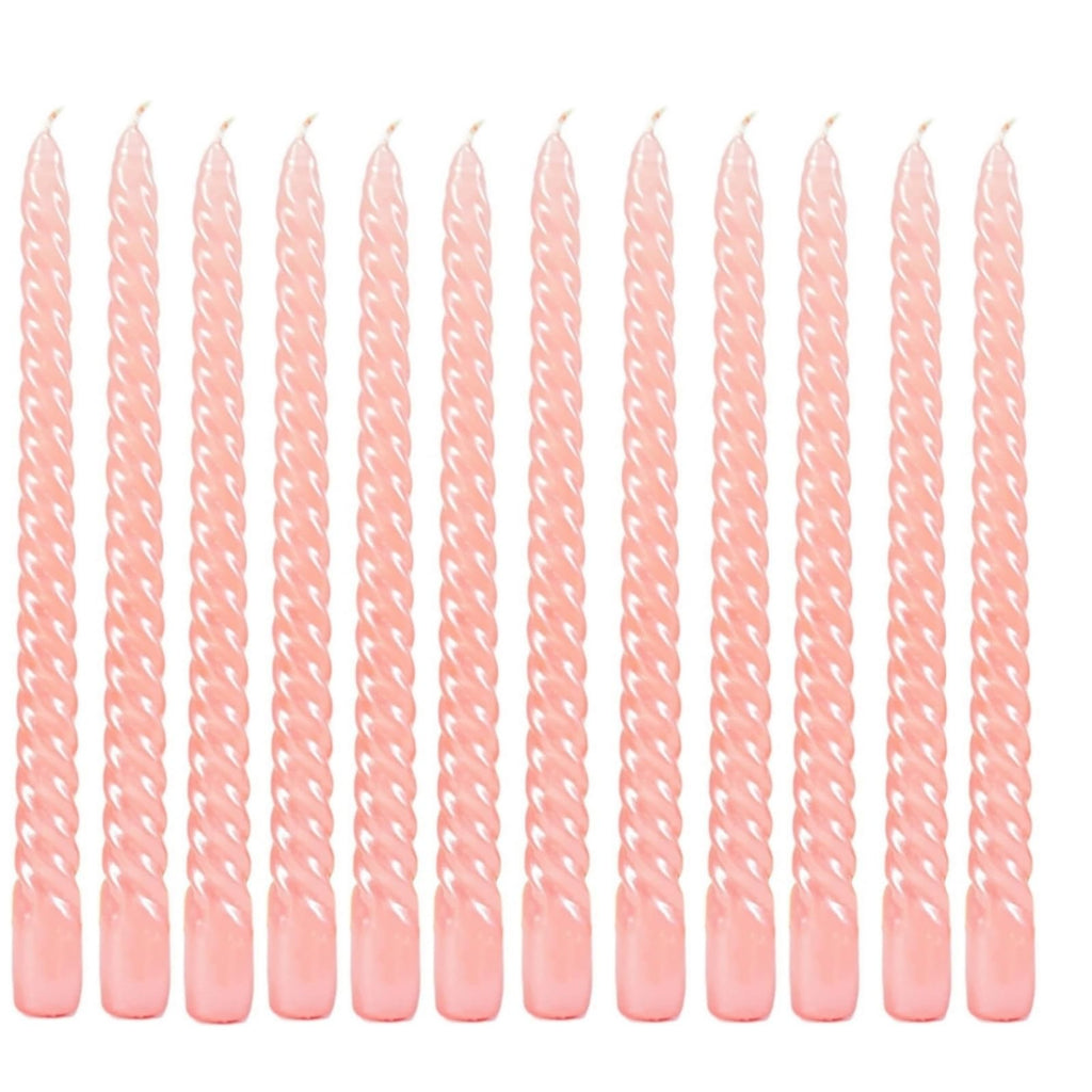 Kemladio 8 pcs10 inch Pink Taper Candles, Burning Unscented Tapered Candles 8 hrs, Long Candle Sticks,Dinner Candle,Tall Candle 