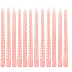 Kemladio 8 pcs10 inch Pink Taper Candles, Burning Unscented Tapered Candles 8 hrs, Long Candle Sticks,Dinner Candle,Tall Candle 
