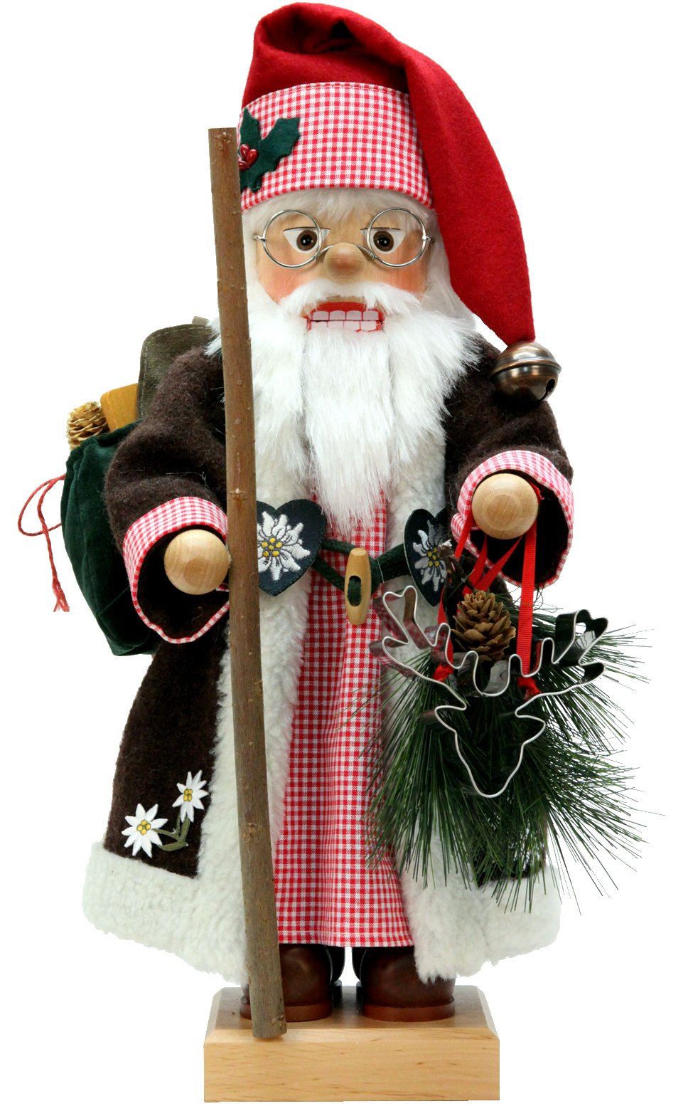 Alexander Taron Importer 0-477 Christian Ulbricht Nutcracker-Alps Santa-Ltd Edition 1000 Pcs-18.5&quot; H X 9.5&quot; W X 8&quot; D, Red