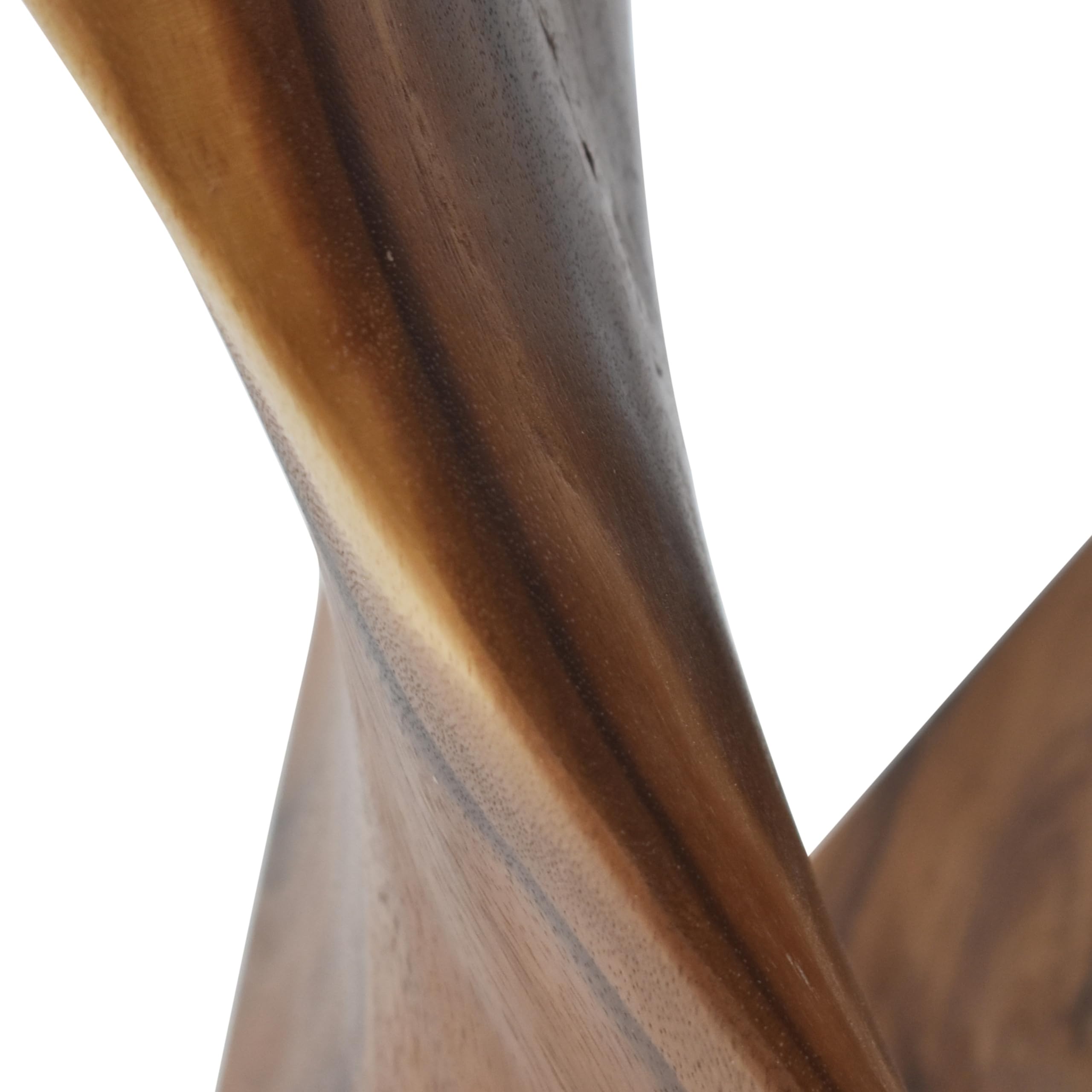 Steve Silver Solid Acacia Whimsical Carved Design, Finish, Functional and Visually Alluring Solana Natural Wood Glaze Accent Side Table, 12 L x 12 W x 26 H