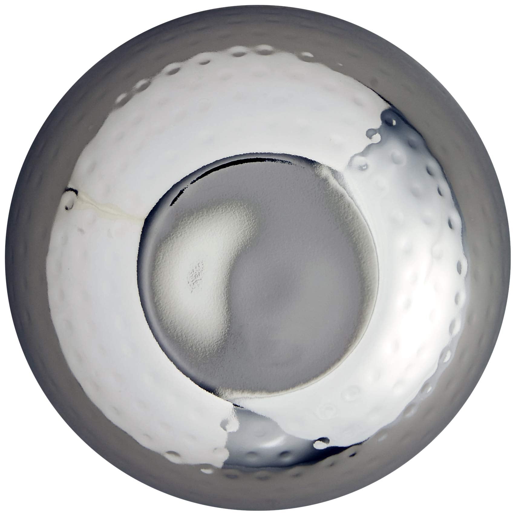 Elegance Hammered 6-Inch Stainless Steel Bowl, 6'' X 6'' X 3'',24 Ounces,Silver