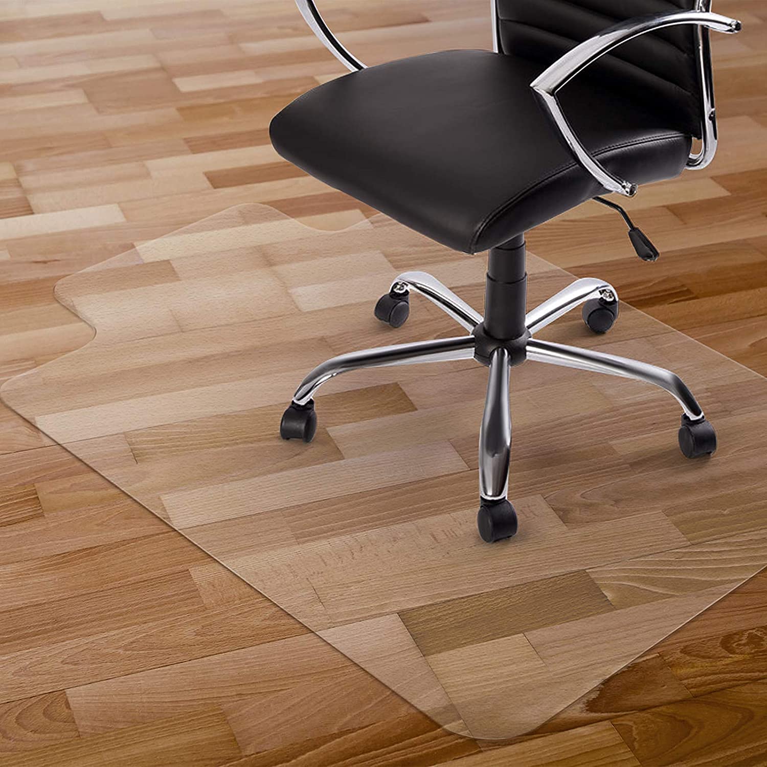 Kuyal Chair Mat, Rolling Chair Mat For Hardwood Floor, 36' X 48' Transparent Pvc Home Office Floor Protector Mat (36' X 48'