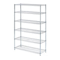 Alera ALE Commercial Wire Shelving, SixShelf, 48w x 18d x 72h, Silver
