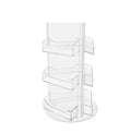 4 Pack Rotating Business Card Holder Acrylic Counter Holds 3.5' X 2' Appointment Cards For Trade Show Vendors Healthcare Profe