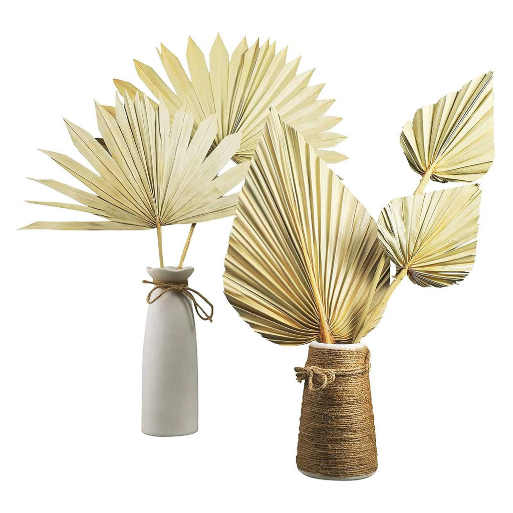 Boho Dried Palm Leaves, Small Dried Palms Plant Spears Fans, Palm Leaf With Stem For Home Office Wall Decor | Tropical Wedding F
