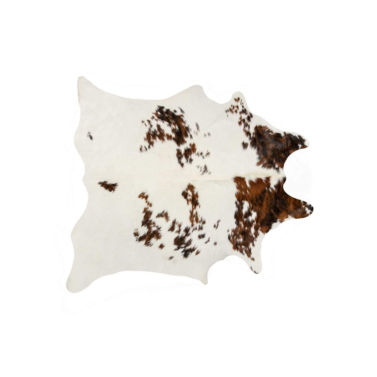 HomeRoots Decor 72-inch x 84-inch Salt & Pepper Cowhide Rug - S&P Chocolate/White