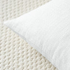 Otostar Linen Throw Pillow Covers Set Of 2 Decorative Square Pillowcases Cushion Covers 22X22 Inch For Home Decor Sofa Bedroom Car 55 X 55 Cm Pure White