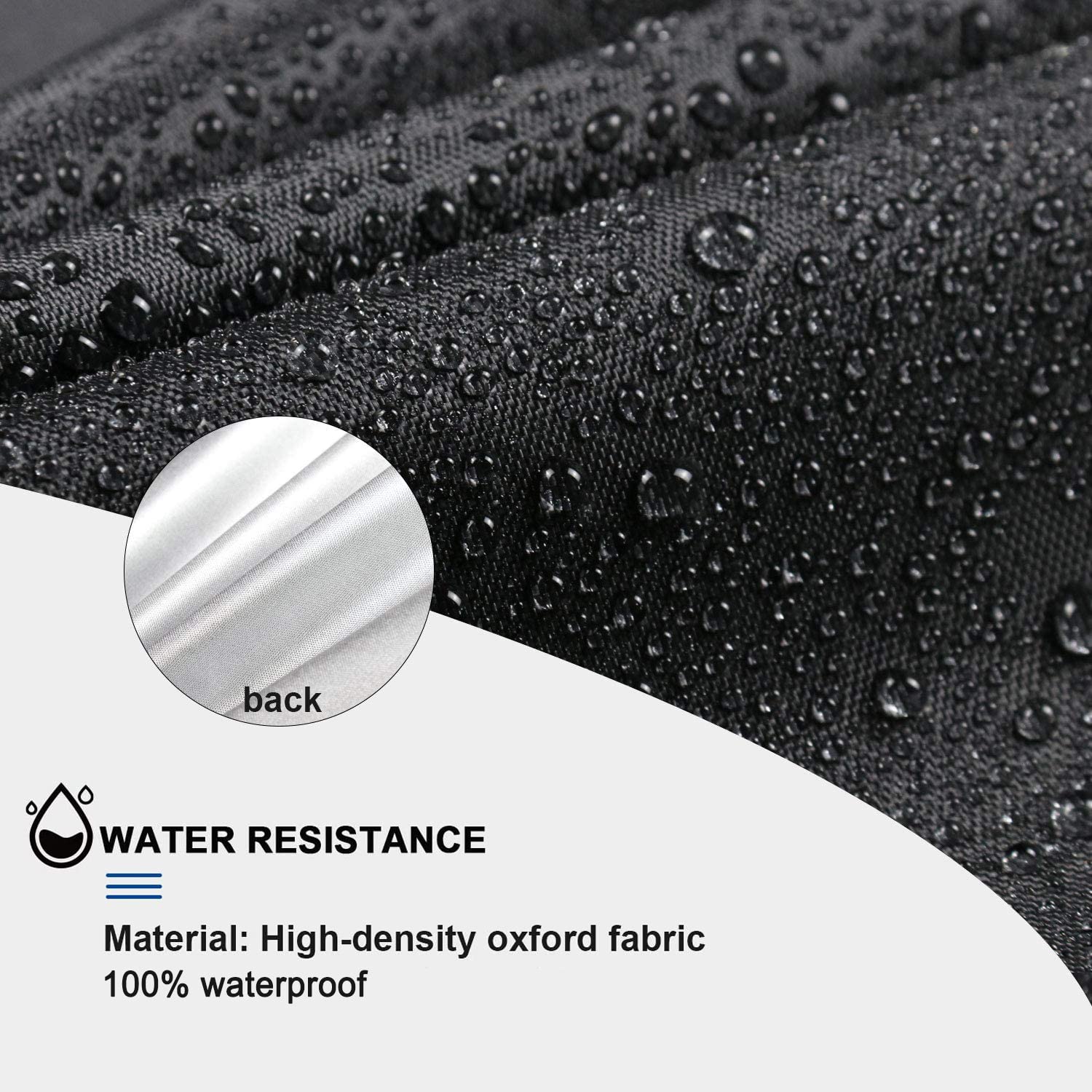 Kingling Patio Furniture Covers, 72 Inch Round Outdoor Table Cover, Outdoor Furniture Cover Waterproof For Outdoor Bar Height Ta