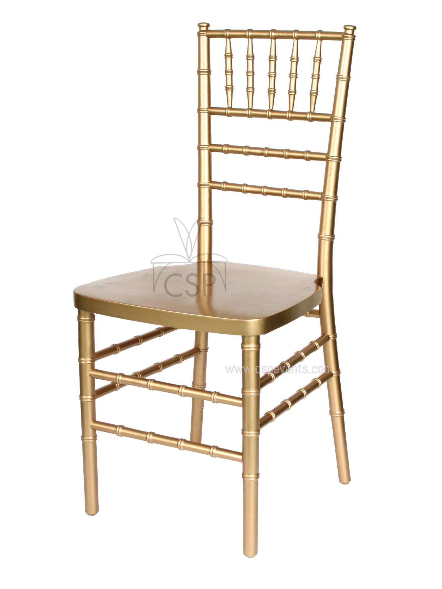 Commercial Seating Products European Gold Wood Dining Chairs, 1-Pack