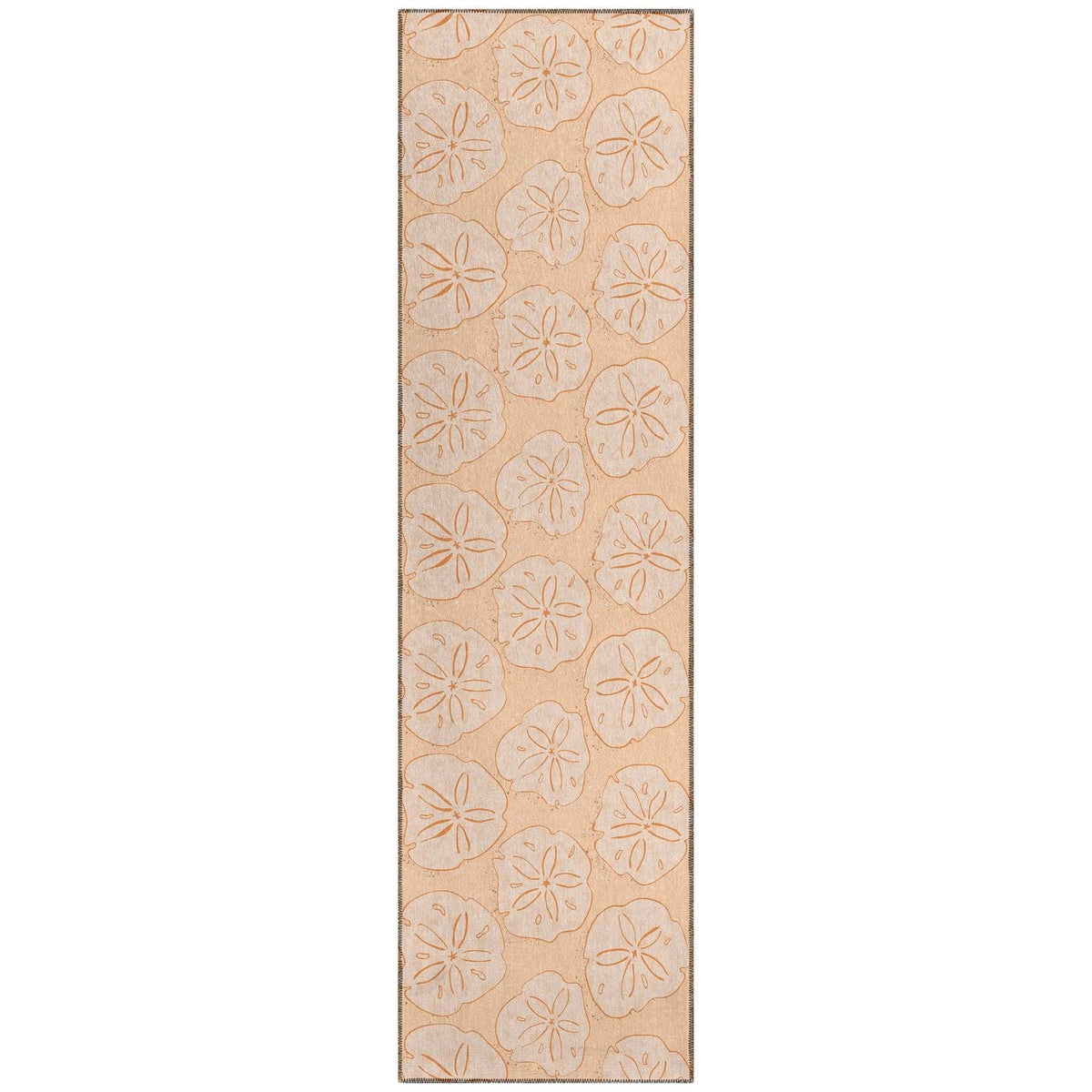 Seabreeze Sz10 Orange Coastal Rug Runner 2' 3&quot; X 7 ' 6&quot;