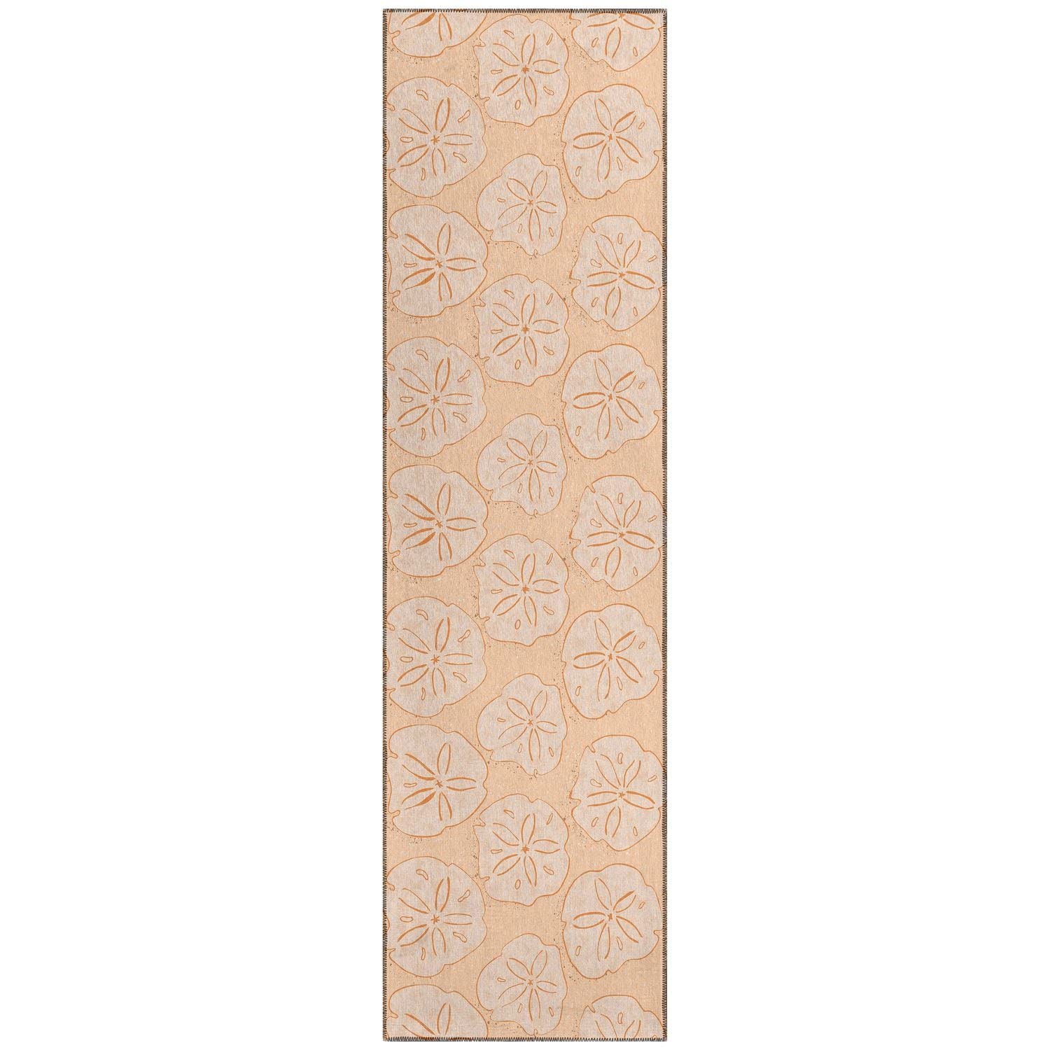 Seabreeze Sz10 Orange Coastal Rug Runner 2' 3" X 7 ' 6"