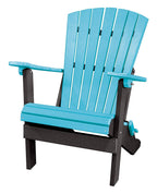 American Furniture Classics 519ARB Adirondack Chair, One Size, Aruba Blue/Black