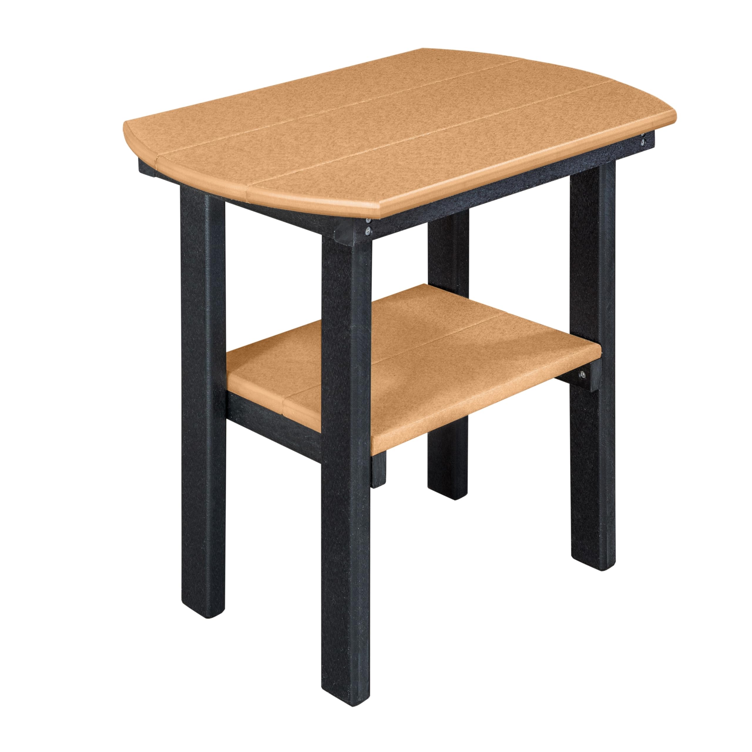 American Furniture Classics 525CBK Oval End Table, Cedar and Black