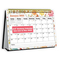 Small Desk Calendar 2025 - Standing 2025 Desk Calendar, Oct. 2024 - Dec. 2025, 8' X 6', Monthly Flip Desktop Calendar With To