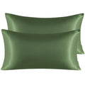 Ntbay 2 Pack Satin King Pillowcases For Hair And Skin, Luxurious And Silky Pillow Cases With Envelope Closure, 20X40 Inches, Olive Green
