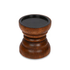 EDHAS Natural Mango Wood Candle Holder That Will Look Amazing in Your Home, Kitchen, Dining Room, or Bedroom (4' x 4' x 4   )