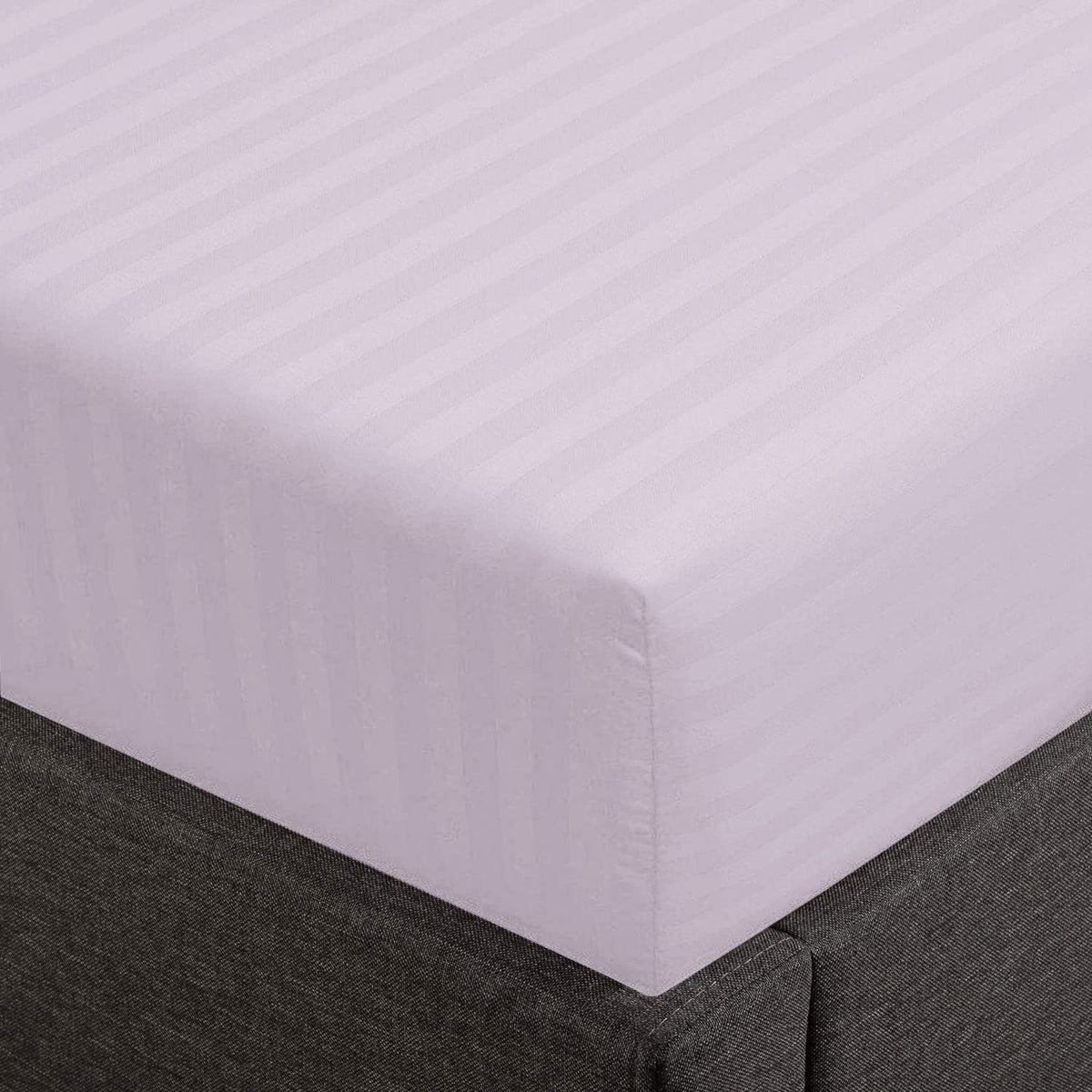 Feather & Stitch New York 1 Piece Fitted Sheet Full Size, 100% Cotton 18 Inch Extra Deep Pocket, 500 Thread Count Premium Ultra