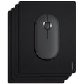 Cyanbone Mini Mouse Pad Small Size 4 Pack, Portable Mouse Pad For Laptop Waterproof, Cute Travel Mousepad Black With Non-Slip Ru