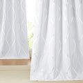 Nicetown Extra Long Blackout Curtains For Large Window, Greyish White, 2 Panels, 120 Inches Long, Foil Printed Wave Lines Energy
