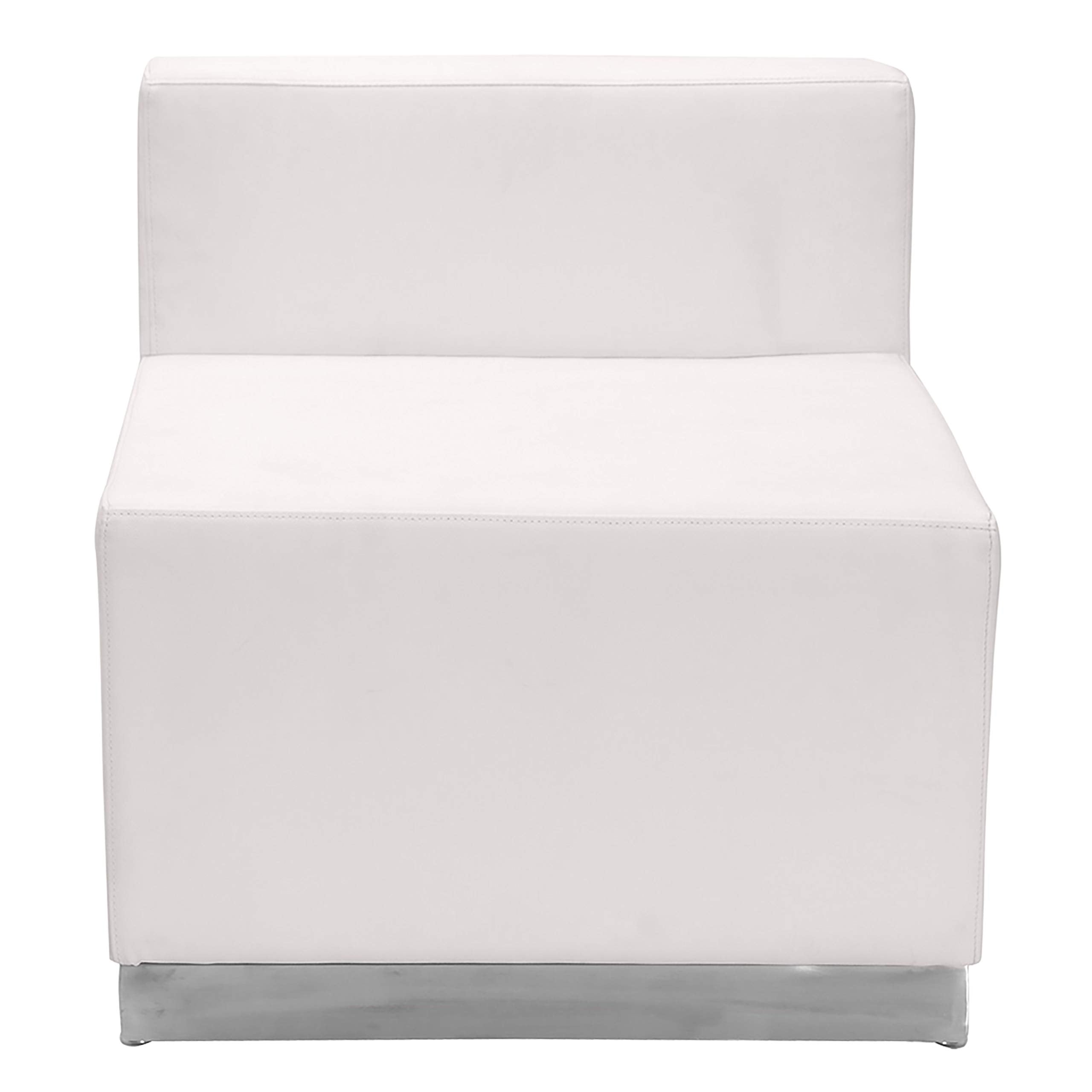 Flash Furniture HERCULES Alon Series White LeatherSoft Reception Configuration, 3 Pieces