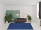 HomeRoots 509006 8 x 11 ft. Deep Blue Shag Hand Tufted Handmade Stain Resistant Rectangle Area Rug