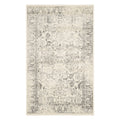 SAFAVIEH Adirondack Collection Runner Rug - 26 x 18, Ivory & Silver, Oriental Distressed Design, Non-Shedding & Easy Care, Ide