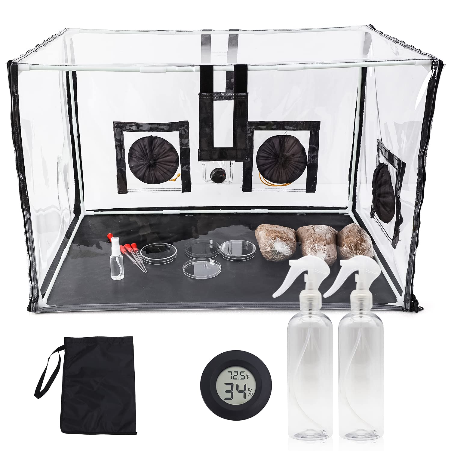 Large Still Air Box Mushroom Mycology Fume Hood Propagation Stationsgrow Kit Mushroom Grow Bags Your Monotub Kit Mushroom Planti