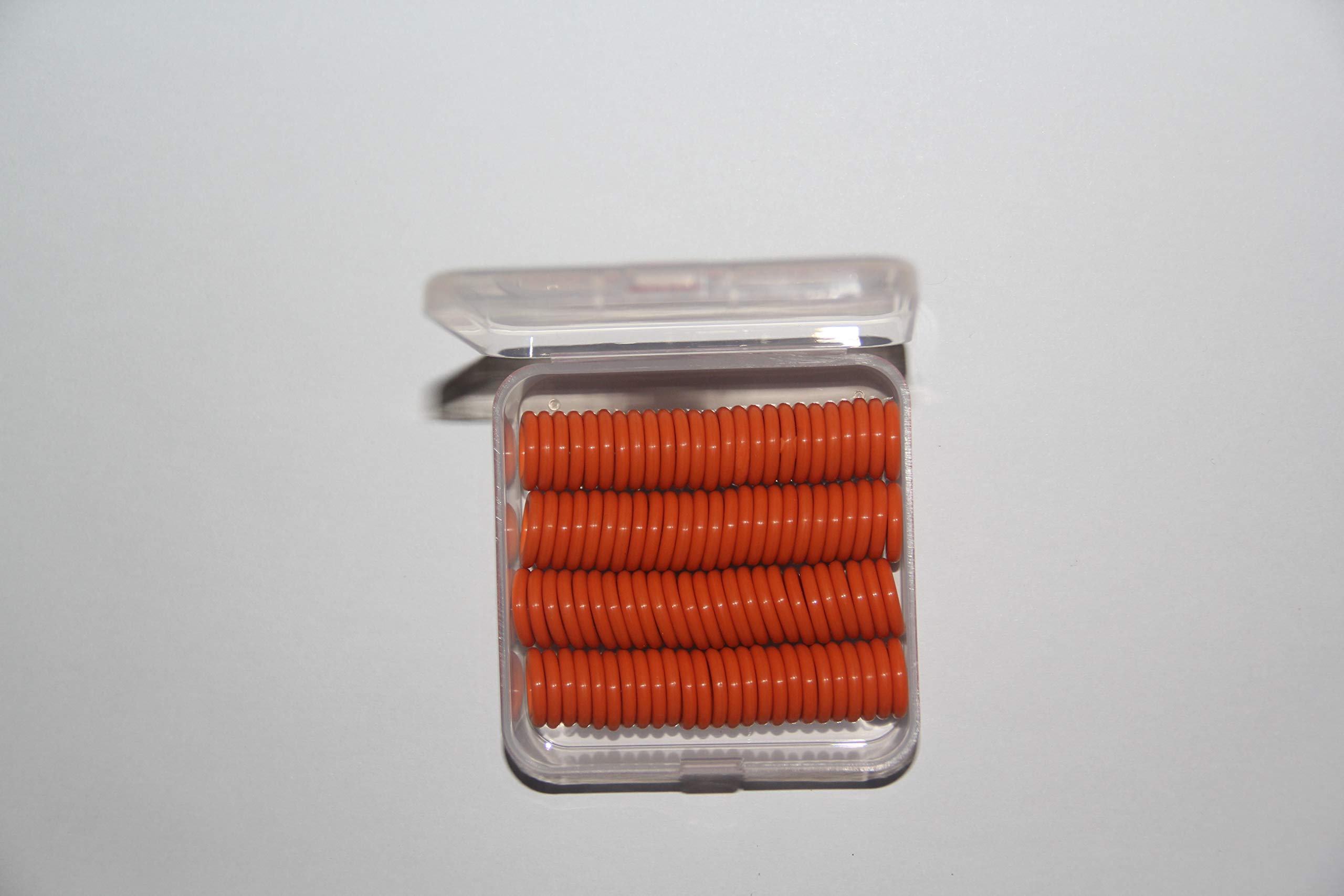 Hakatop (100Pk) New Orange Pressure Washer O-Rings Seal Kits For 1/4' Quick Coupler