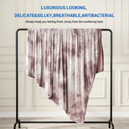 Topcee Cooling Blanket For Hot Sleepers Decorative Tie Dye,Absorbs Heat To Keep Body Cool For Night Sweats,100% Oeko-Tex Certifi