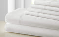 The Urban Port Tours 6 Piece Cotton King Size Sheet Set with Double Hem