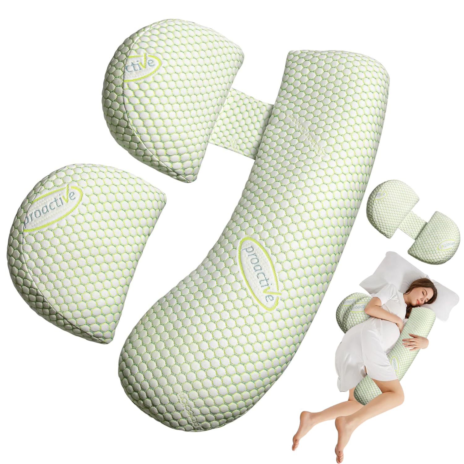 Oskeray Pregnancy Pillow, Maternity Pillow For Pregnant Women, Soft Maternity Pillow With Detachable & Adjustable Pillow Cover,
