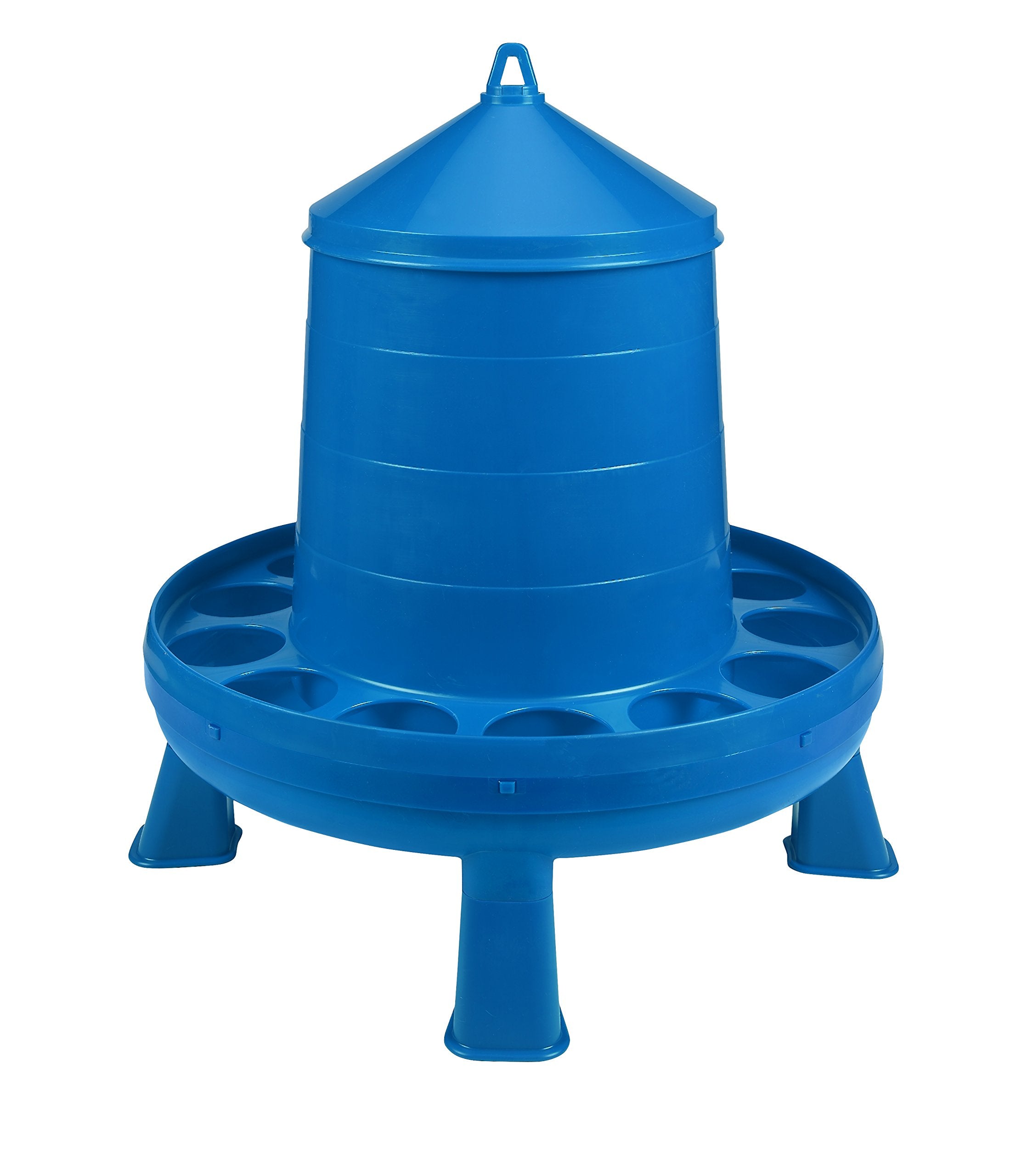 Double-Tuf Poultry Feeder With Legs | Durable Feeding Container | Carrying Handle For Chickens & Birds | Chicken Feeder | 26 Lbs