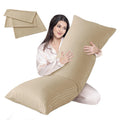 Cosybay Navy Blue Full Body Pillow Insert - Fluffy Long Bed Pillow For Adults - Firm Large Body Pillow For Side And Back Sleeper