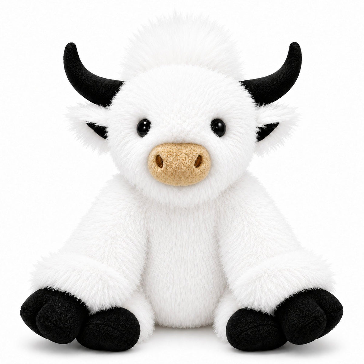 JDF 5lbs Highland Cow Weighted Stuffed Animals, 16in Giant Highland Cow Gift Plush Toy, Adorable Stuffed Animal Adults & Kids Hi