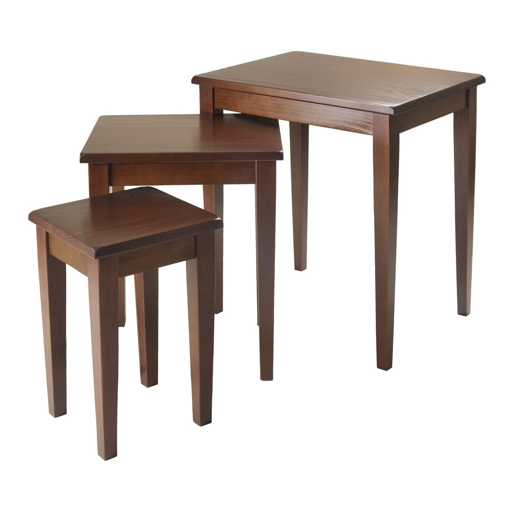 Winsome Wood Regalia Accent Table, Walnut, 14.9'D x 20'W x 21.6'H