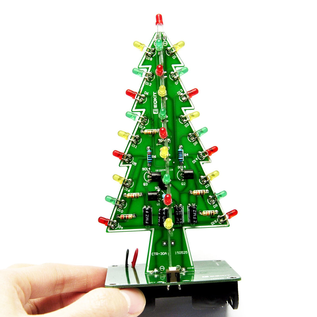 Gikfun 3D Usb Christmas Trees 3 Colors Led Diy Kit Flash Led Circuit Ek1719