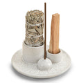 Palo Santo Sticks Holder, Multi-Purpose Handmade Ceramic Incense Burner for Palo Santo Incense Sticks, Sage Holder for Burning, 