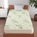 Twin Xl Mattress Topper, Quilted Thick Viscose Made From Bamboo Air Mattress Pad Cover, Noiseless Extra Plush Pillow Top Mattress Topper Extra Long Twin Fits 15-23 Inches Deep Mattresses