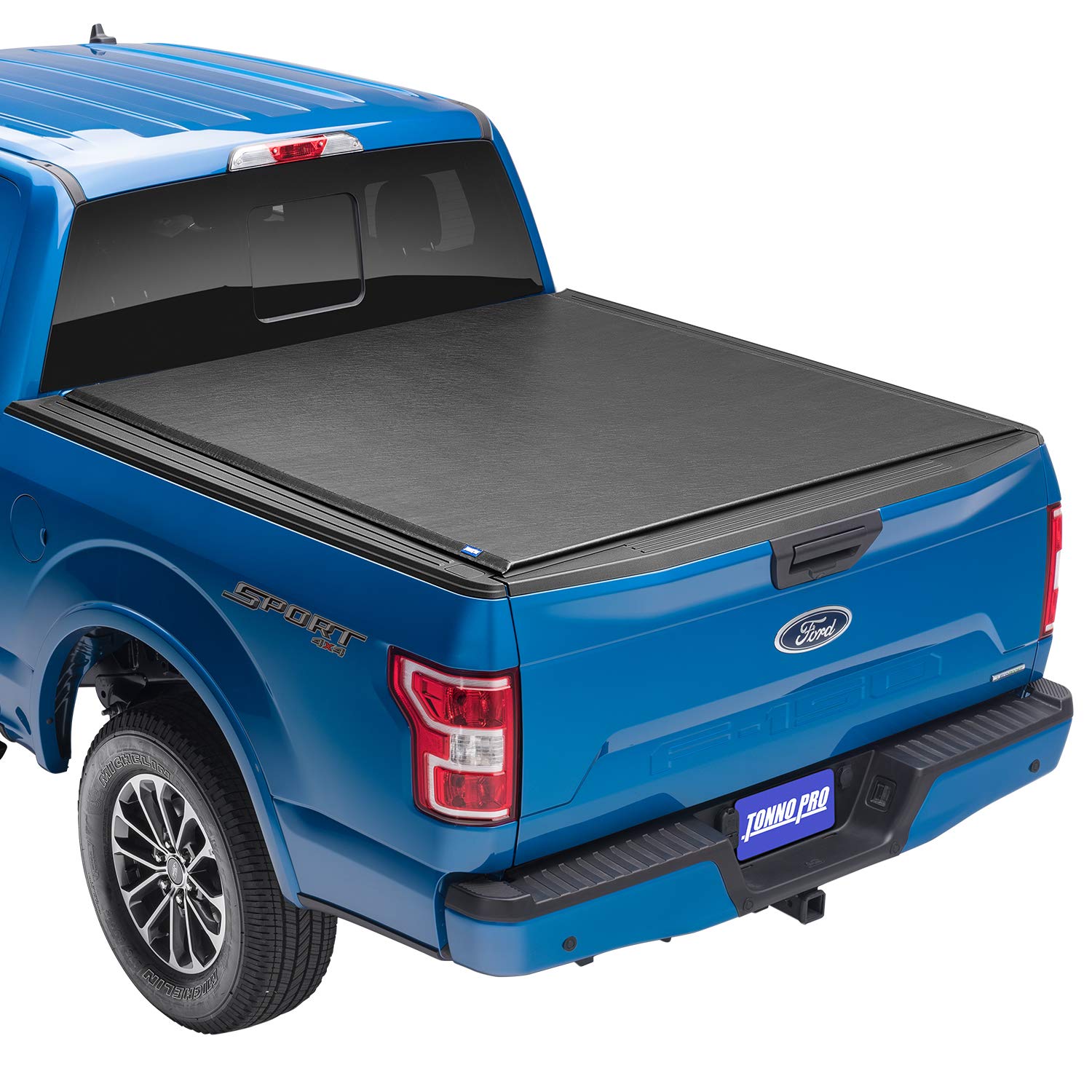 Tonno Pro Lo Roll, Soft Roll-Up Truck Bed Tonneau Cover | Lr-3045 | Fits 2015 - 2020 Ford F-150 5' 7' Bed (67')