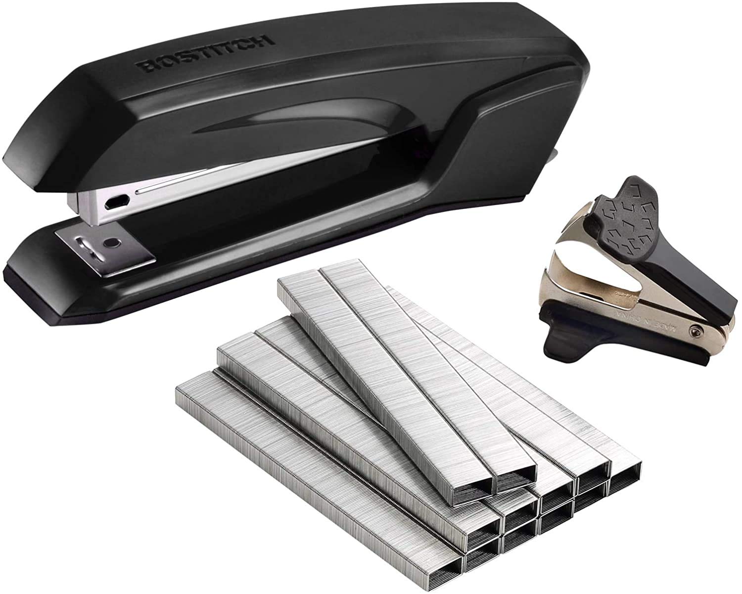 Bostitch Office Ascend 3 In 1 Stapler Value Pack, 20 Sheet Capacity, Includes 5000 Staples, Integrated Remover & And Extra Stapl