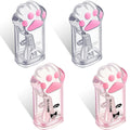 4 Pieces Cute Cat Paw Pencil Sharpener Kawaii Manual Pencils Sharpeners Kids Cat Claw Pencil Sharpener Stationery With Lid For O