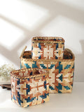 Habere IndiaAll The Cultures Fabricating India Storage Basket | Organisers | Wardrobe Organizer | Baskets For Storage | Bamboo 