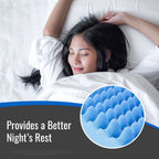 Dmi Foam Mattress Topper, Egg Crate Foam Pad, Mattress Pad And Bed Topper For Support, Air Circulation, Pressure Relief And Weight Distribution, Queen Size Mattress, 56 X 78 X 2 (Pack Of 10)