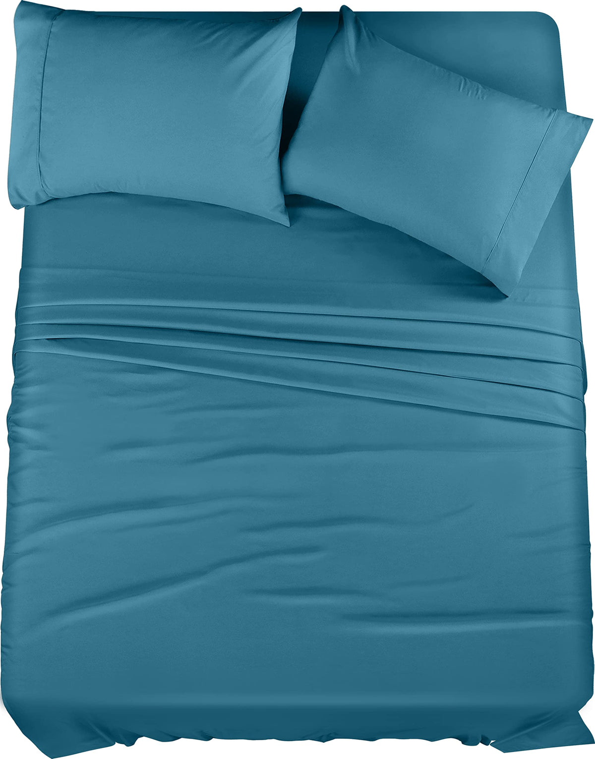 Utopia Bedding Queen Bed Sheets Set - 4 Piece Bedding - Brushed Microfiber - Shrinkage And Fade Resistant - Easy Care (Queen, De