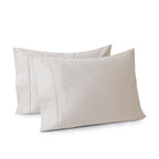100% Egyptian Cotton Pillow Cases Set of 2, Queen Size 400 Thread Count Cooling Pillowcases, Soft and Breathable Pillow Covers w