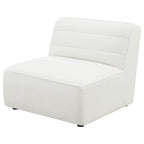 Coaster Sunny Upholstered Armless Chair, Natural