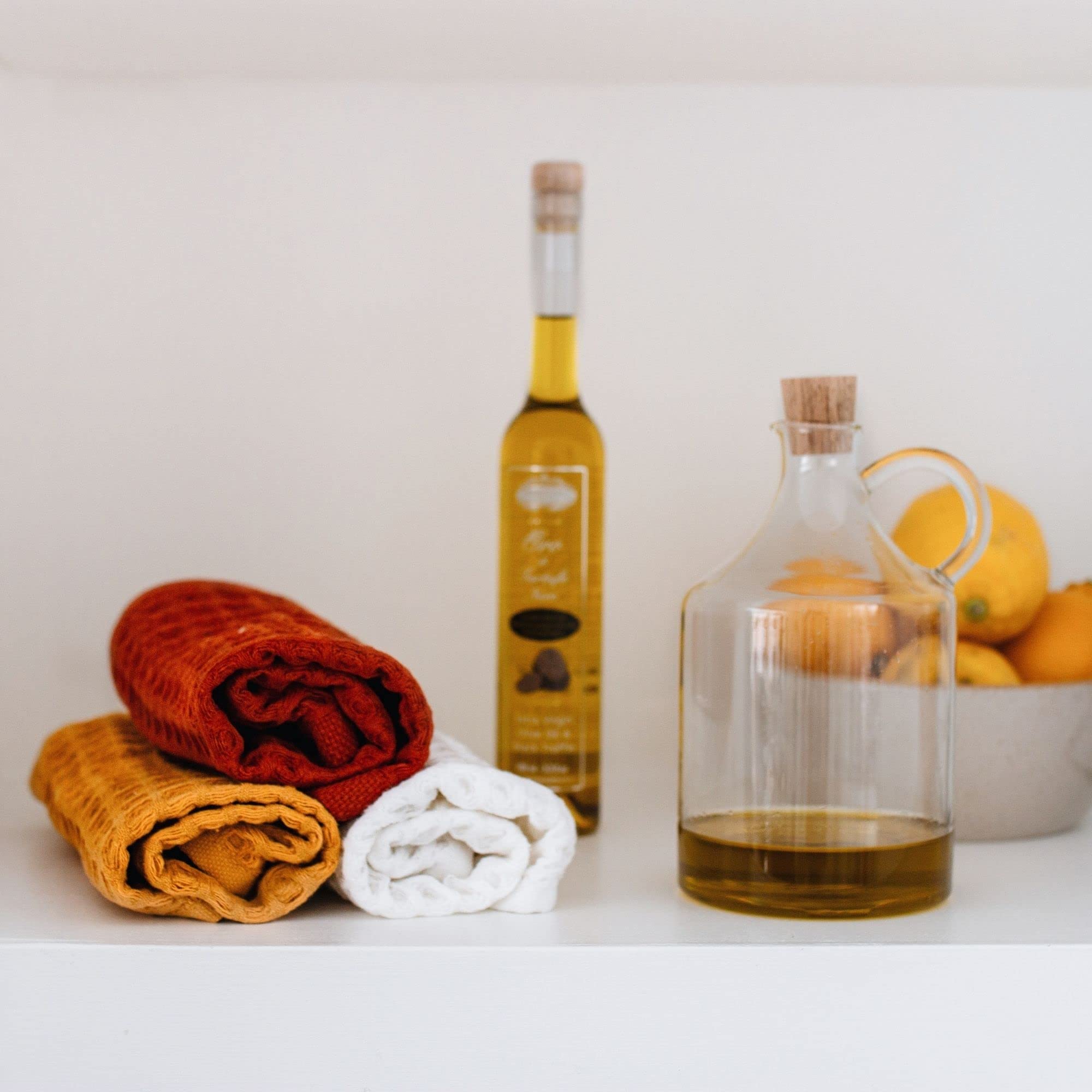 Sea Me At Home Waffle Washcloth Set, 100% Cotton (4 Pcs Washcloth 13X13 Inches, Terra)