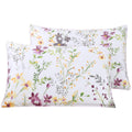 Winlife 100% Cotton Pillowcases 1000 Thread Count Floral Printed Pillow Cases Set Of 2 Pillow Cover (Standard Queen 20X30', Lil